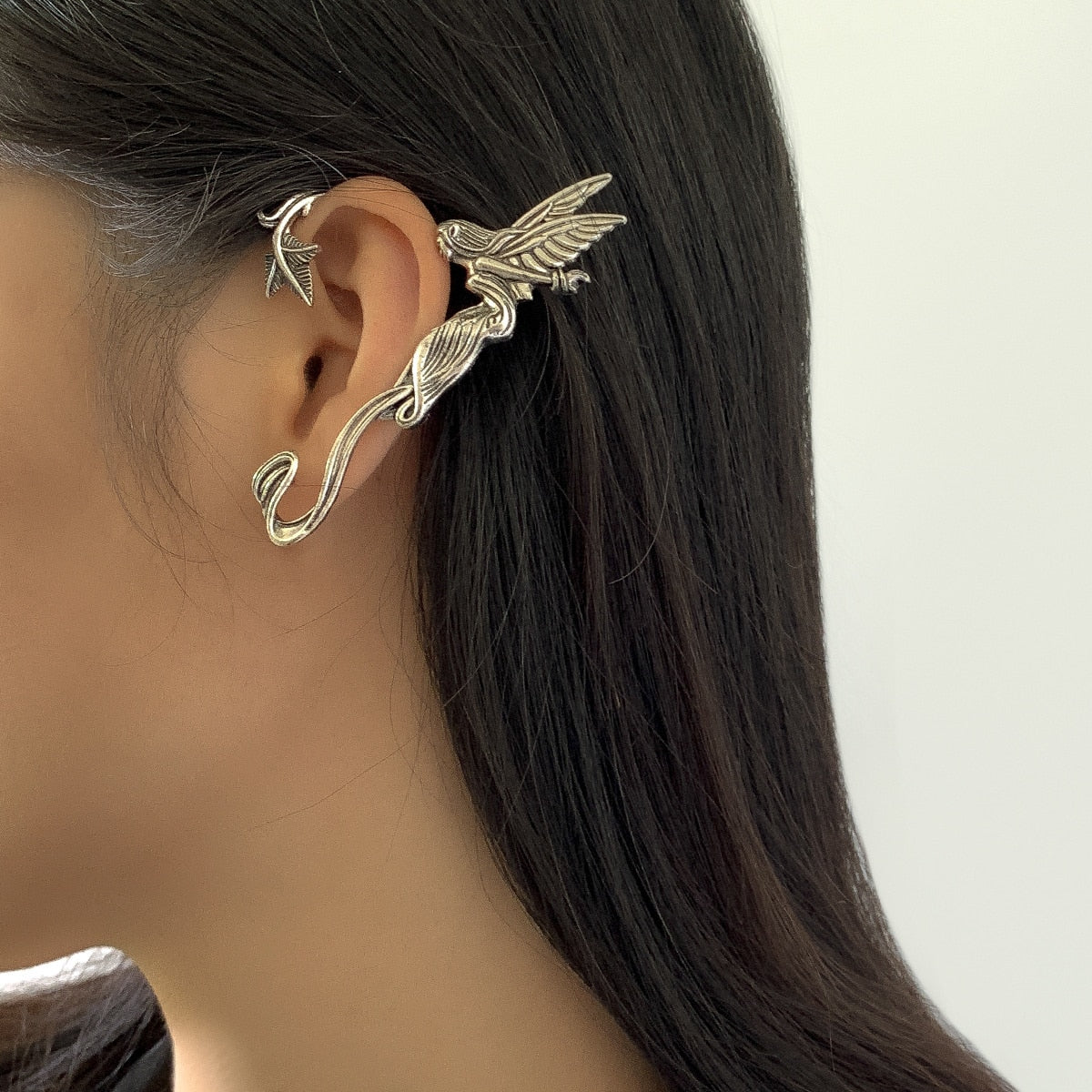 METAPIXEL Creature Punk Wrap Cartilage Earrings Jewelry Unique Accessories