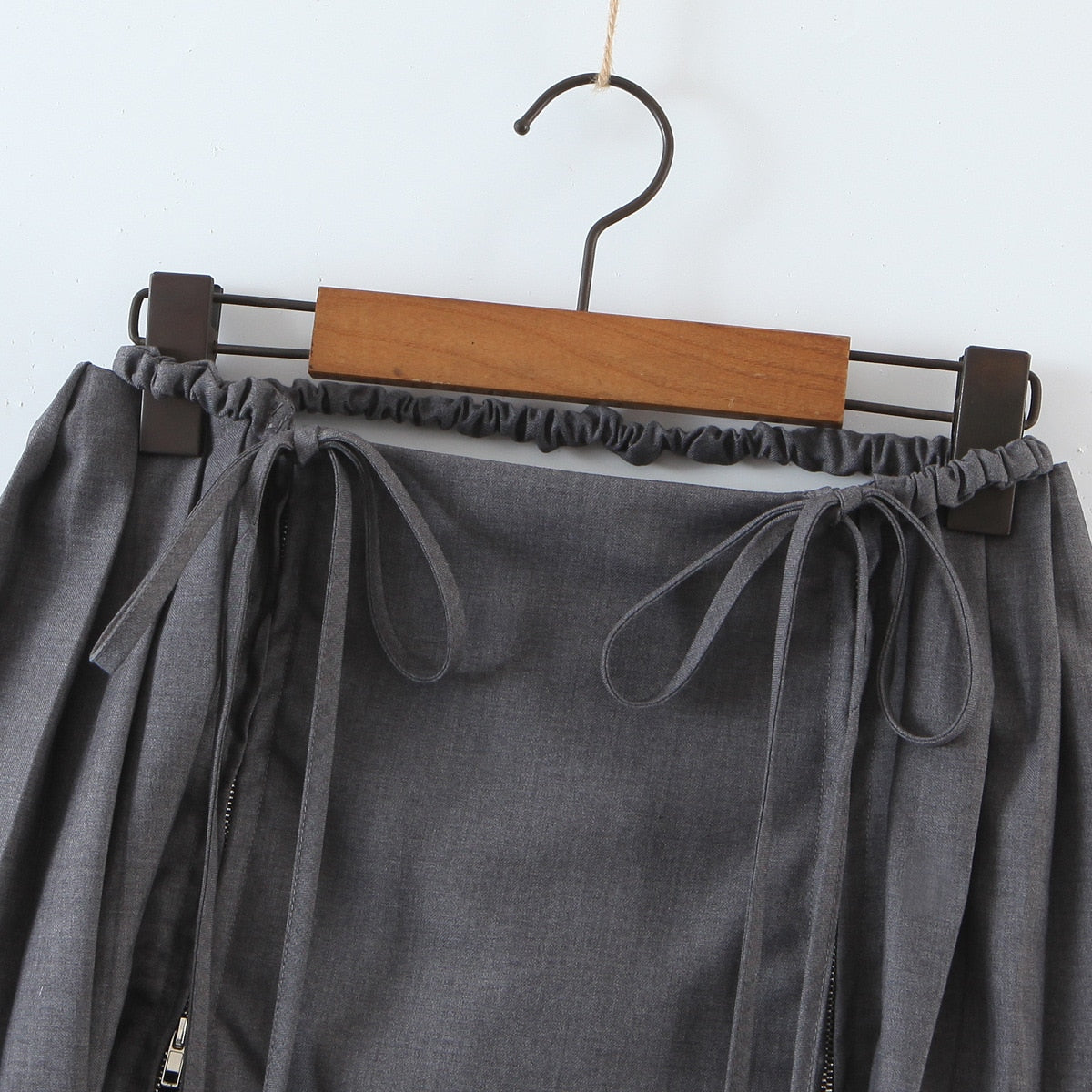 Pleated Bowtie Ribbon Mini Skort