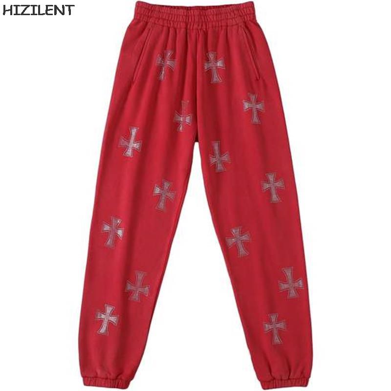 Rhinestone Sweatpants Streetwear Set