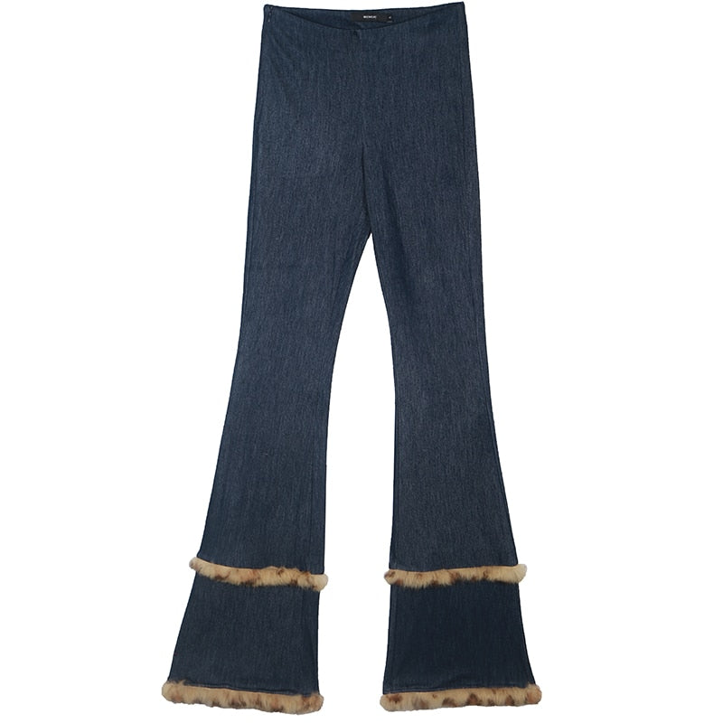 Fur Girly Denim Pants