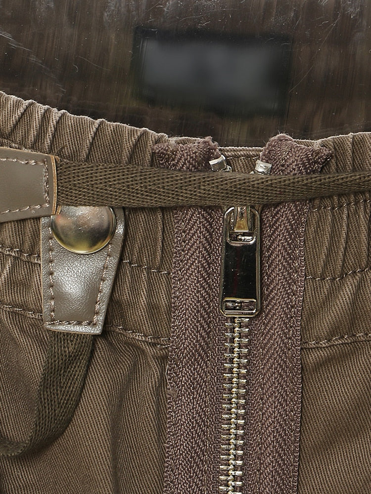 IN HIDING Cargo Zipper Pocket Storage Skirt